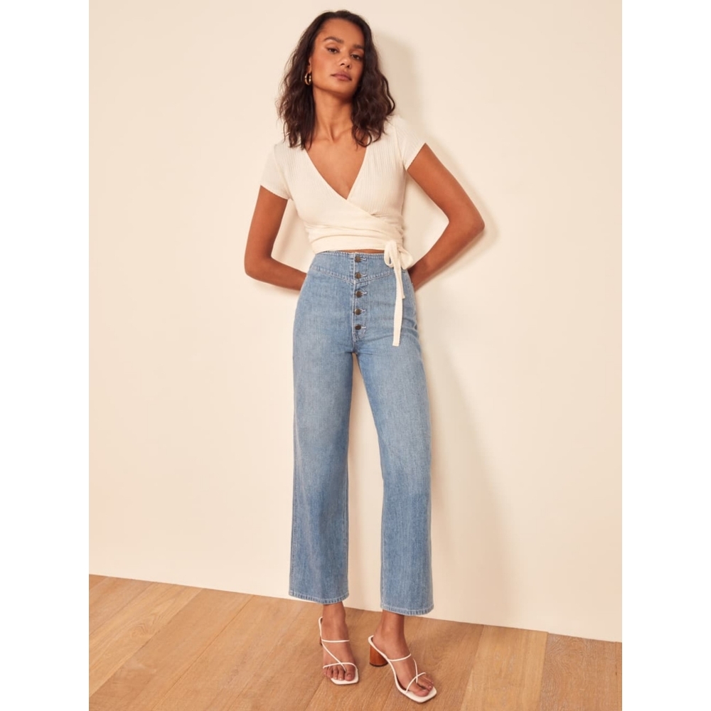 NWT Reformation Bobbie Jean high rise jeans